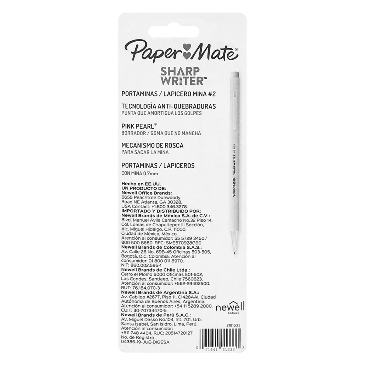 Lapiceros Paper Mate Sharpwriter 0.7Mm