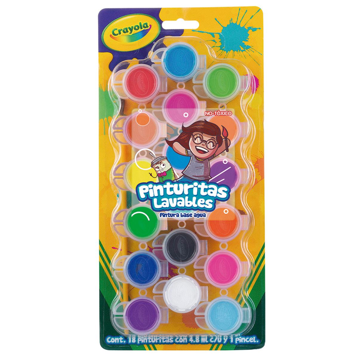 Pinturitas Crayola escolares lavables 18