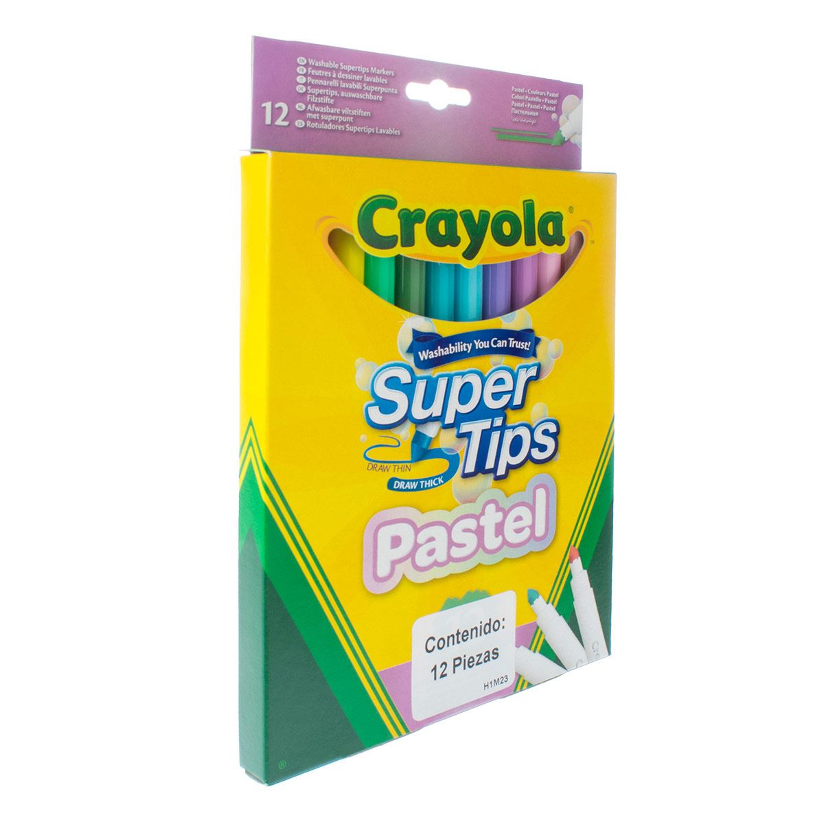 Super Crayola tips pastel 12