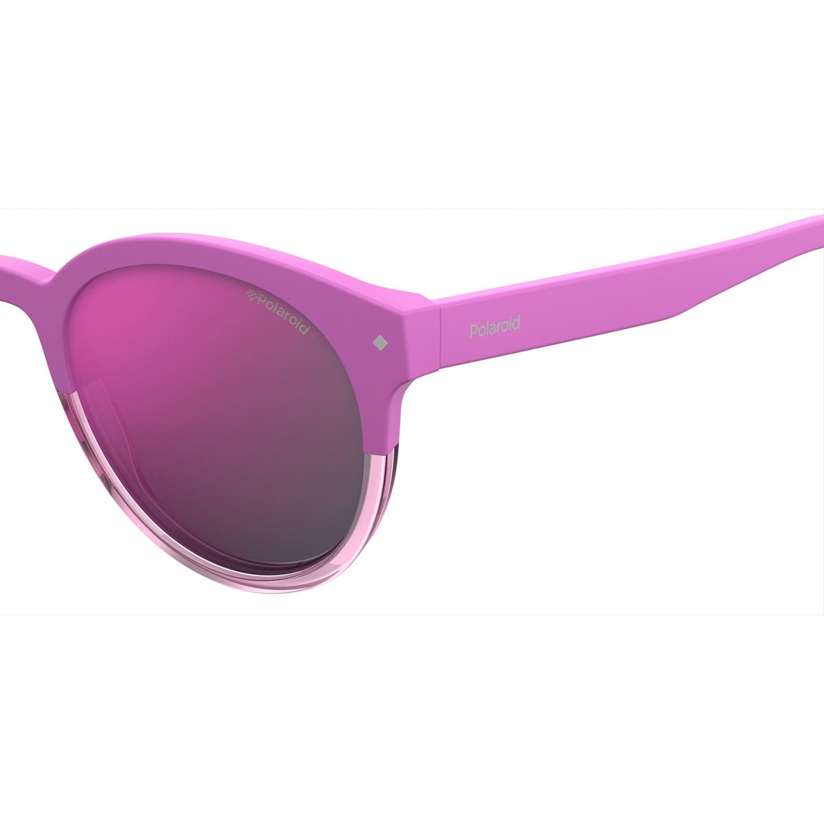 Lente solar Polaroid 6043/S 35J rosa redondo