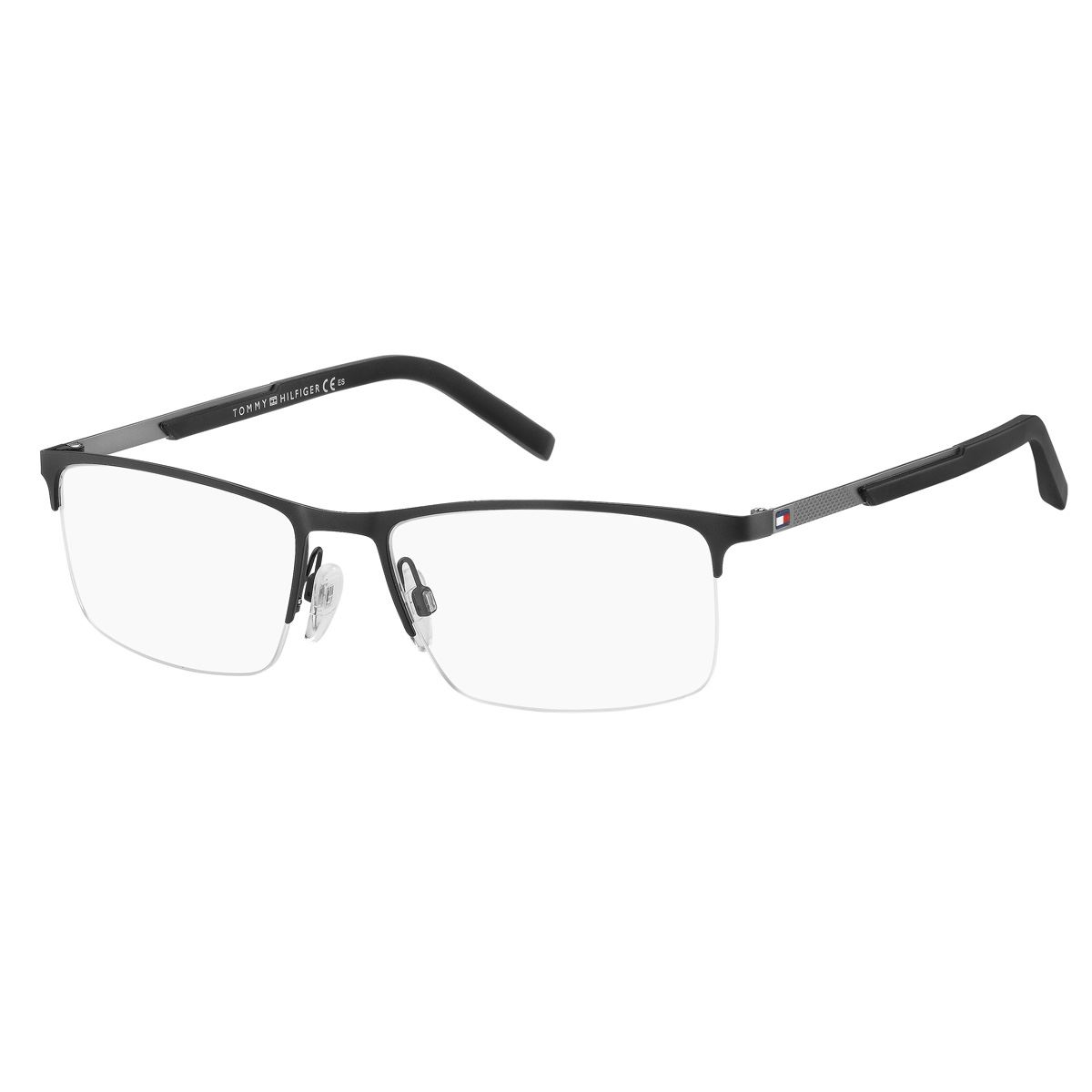 Armazón Tommy Hilfiger th 1692 bsc negro rectangular