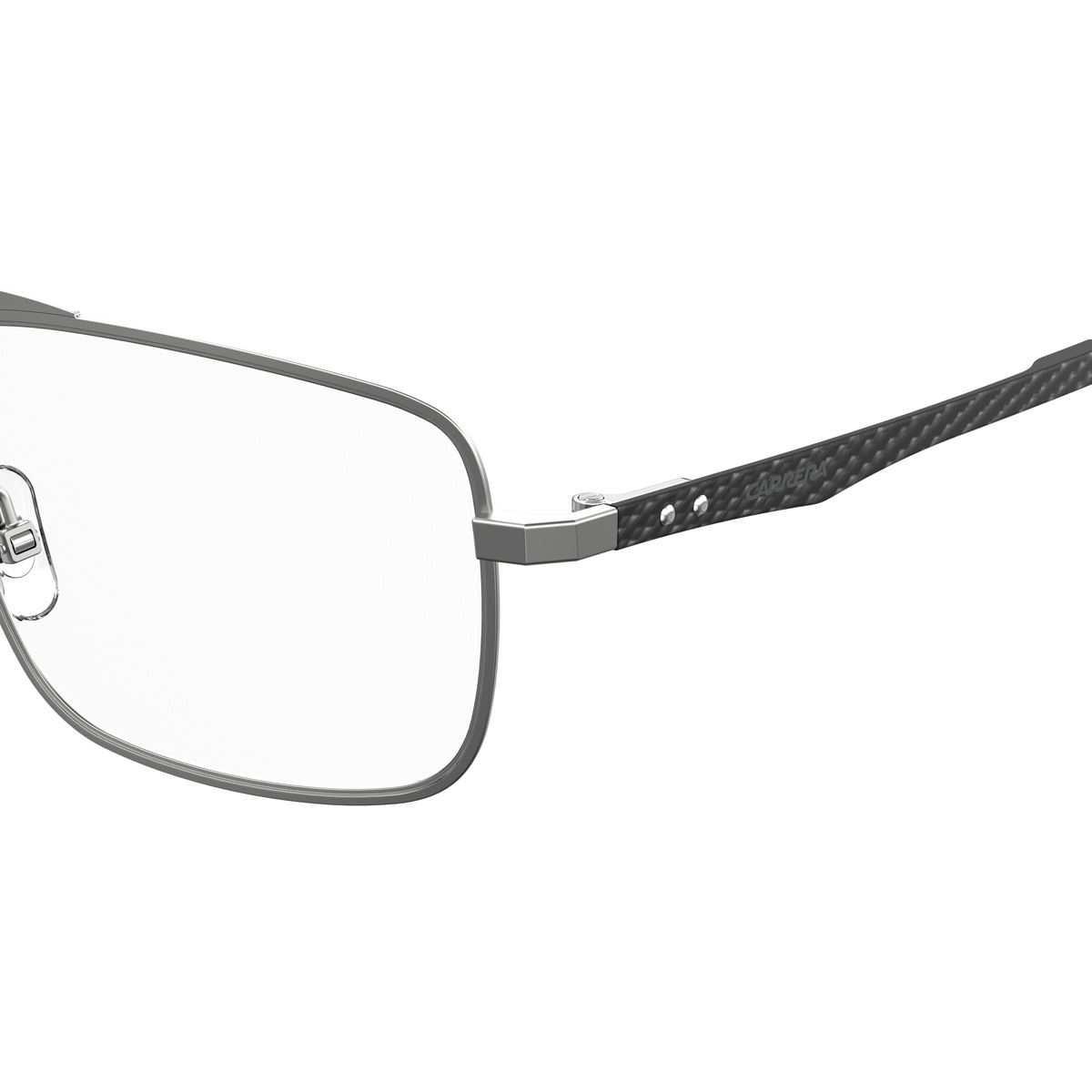 Armazón Carrera metal negro fibra de carbón modelo 8845-R81 rectangular