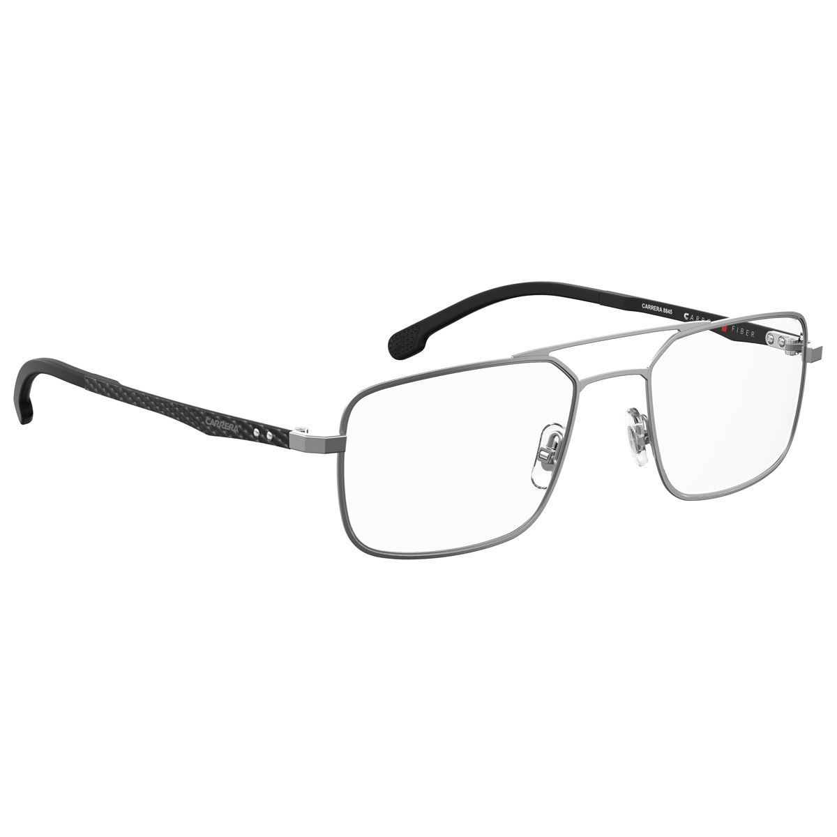 Armazón Carrera metal negro fibra de carbón modelo 8845-R81 rectangular