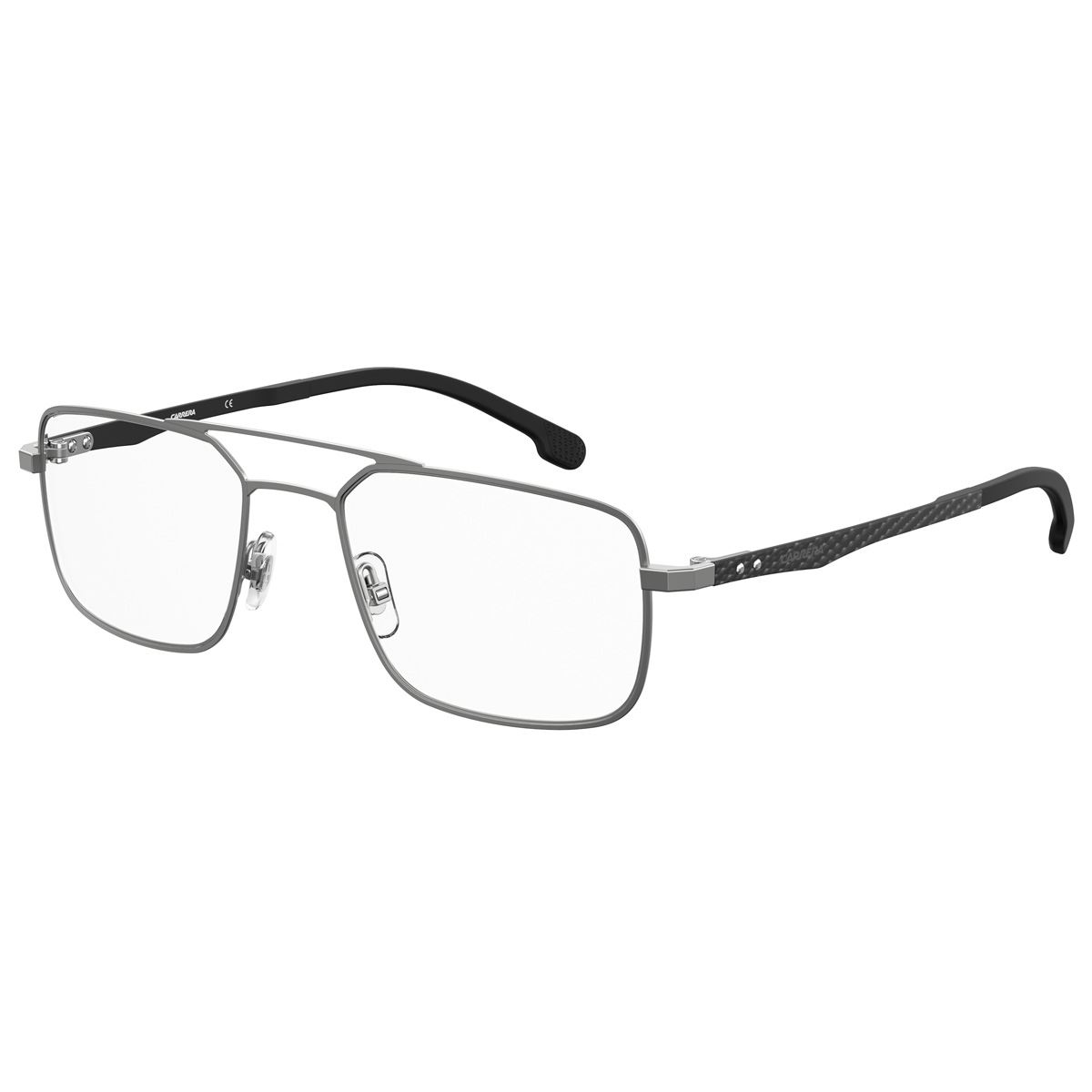 Armazón Carrera metal negro fibra de carbón modelo 8845-R81 rectangular