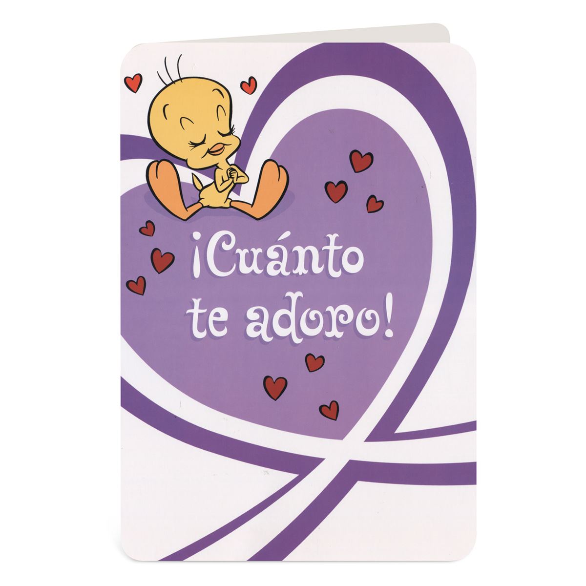 Tarjeta amor piol&#237;n sentado en coraz&#243;n