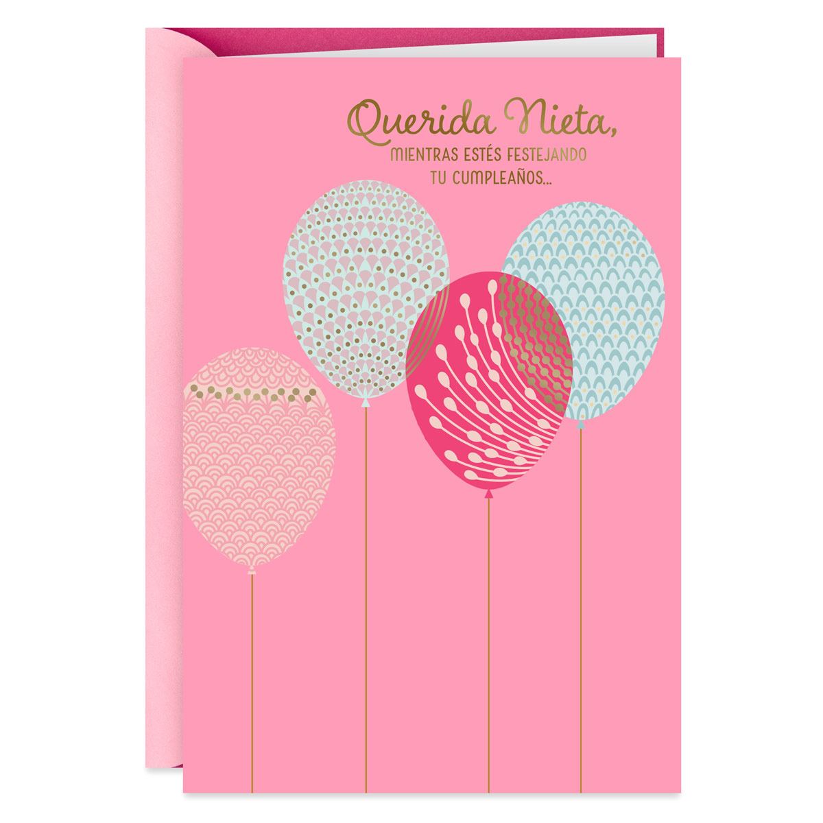 Tarjeta de cumpleaños personalizada para hija, nieta, sobrina, hermana, novia, esposa, mamá, mejor amiga, tarjeta floral rosa especial para ella - España