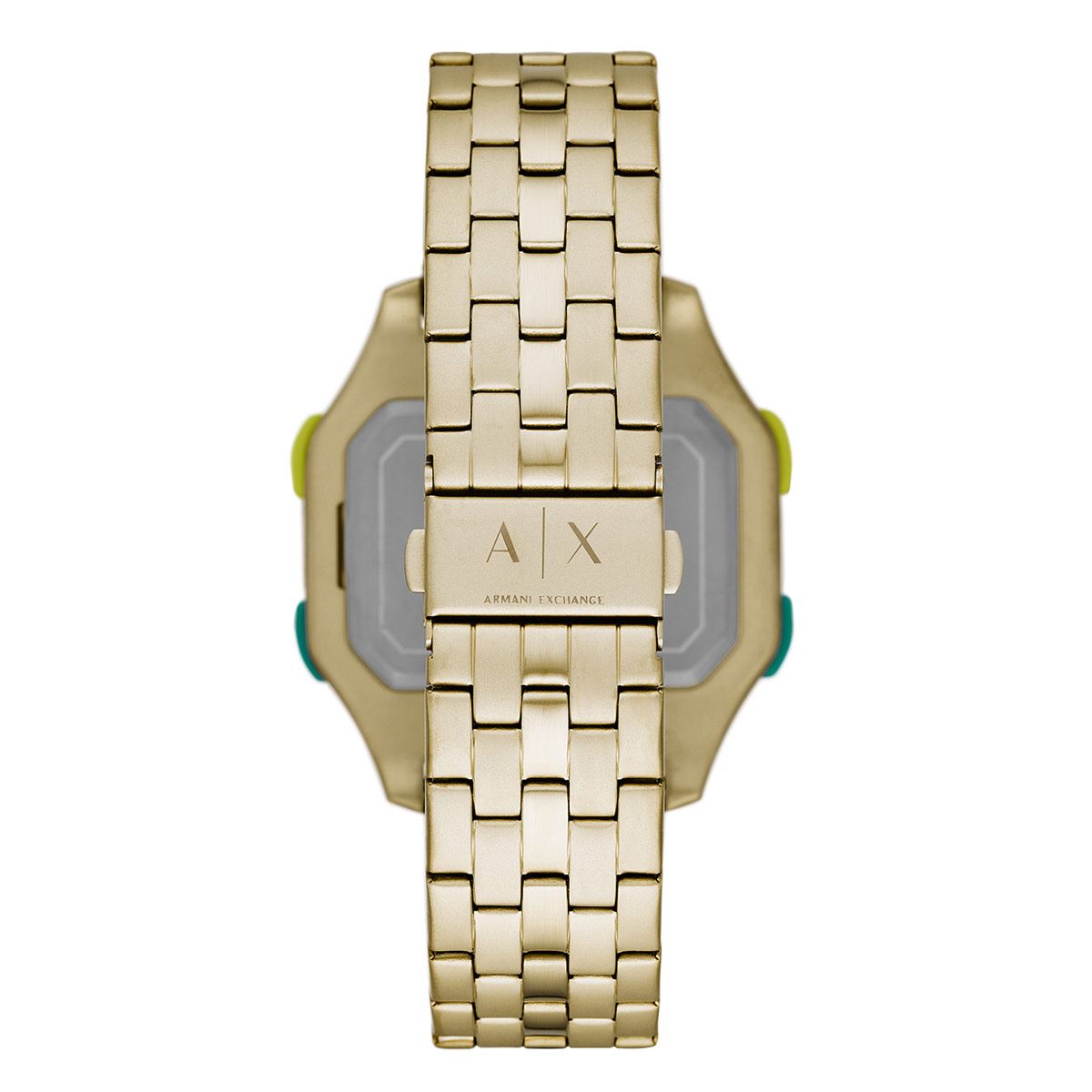 Armani exchange discount digital watch gold