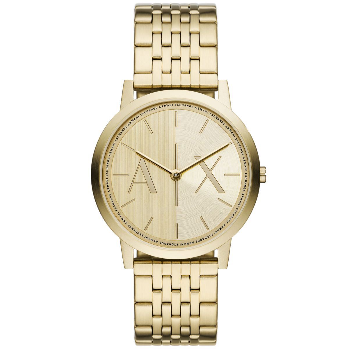 Gold Armani Exchange Dorado Stainless Steel Armani Dorado Reloj