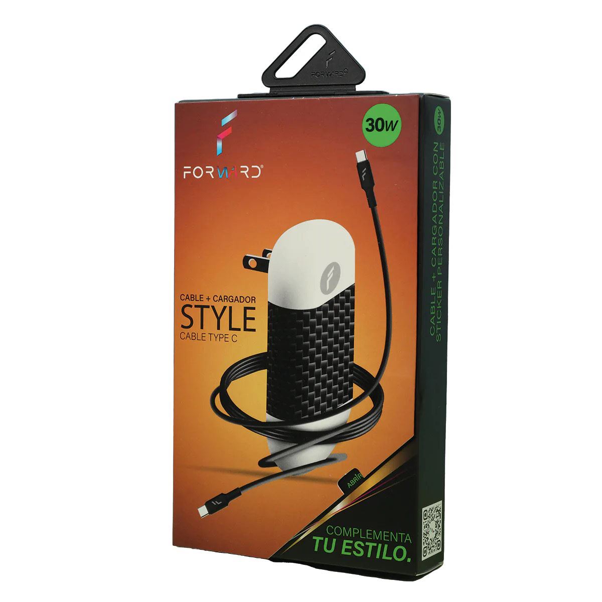 Cargador 30W con cable tipo C