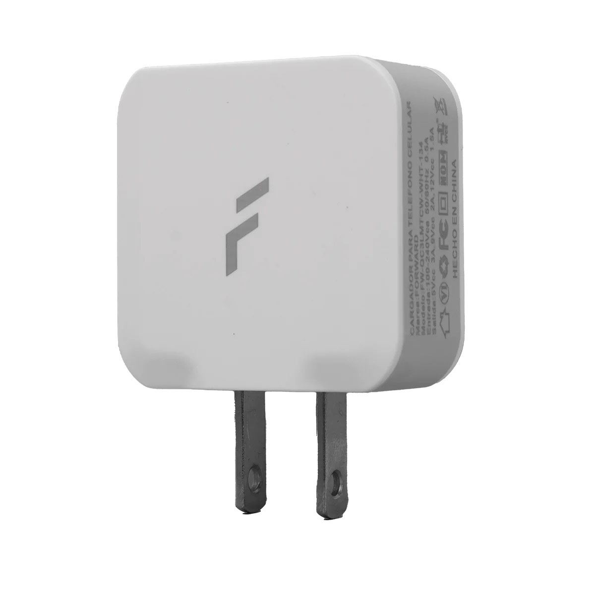 Cargador turbo con conector Lightning/Tipo C/Micro USB