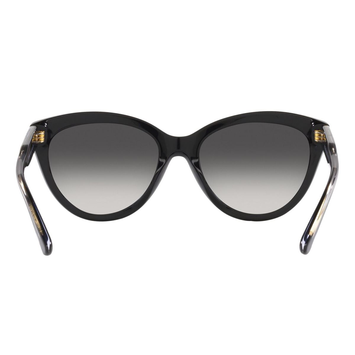 Lente solar Michael Kors Makena modelo 0MK2158 degradado color gris en acetato color negro