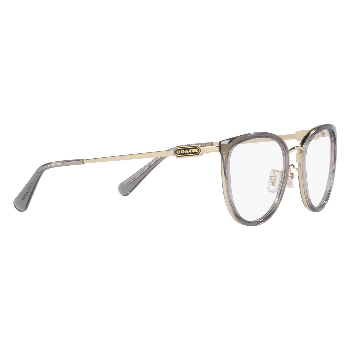 Armazón Coach en Metal Gris-Oro