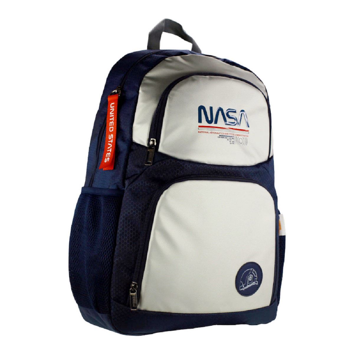 Mochila Primaria Gris Azul Nasa Eccentric Donkey