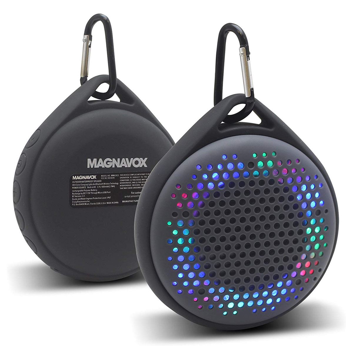 Bocina Magnavox Waterproof Bluetooth Gris