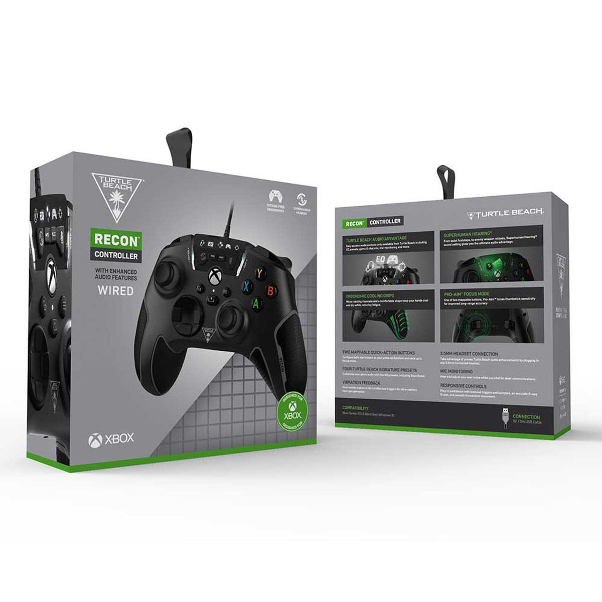 Control Xbox turtle recon black alámbrico