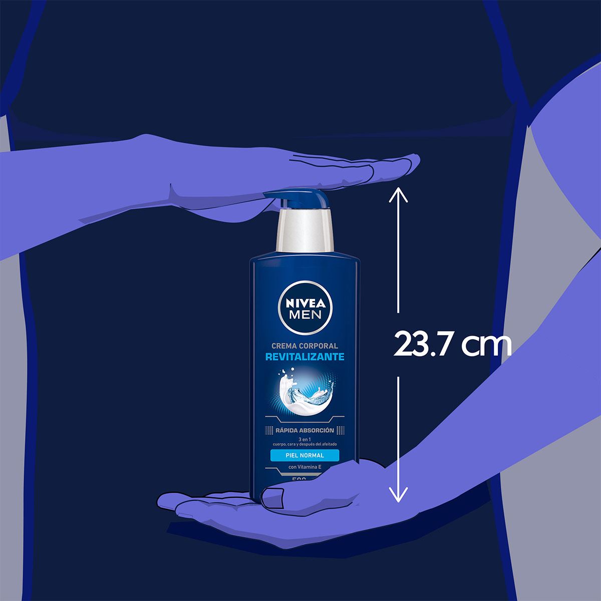Crema corporal men 500ml Nivea