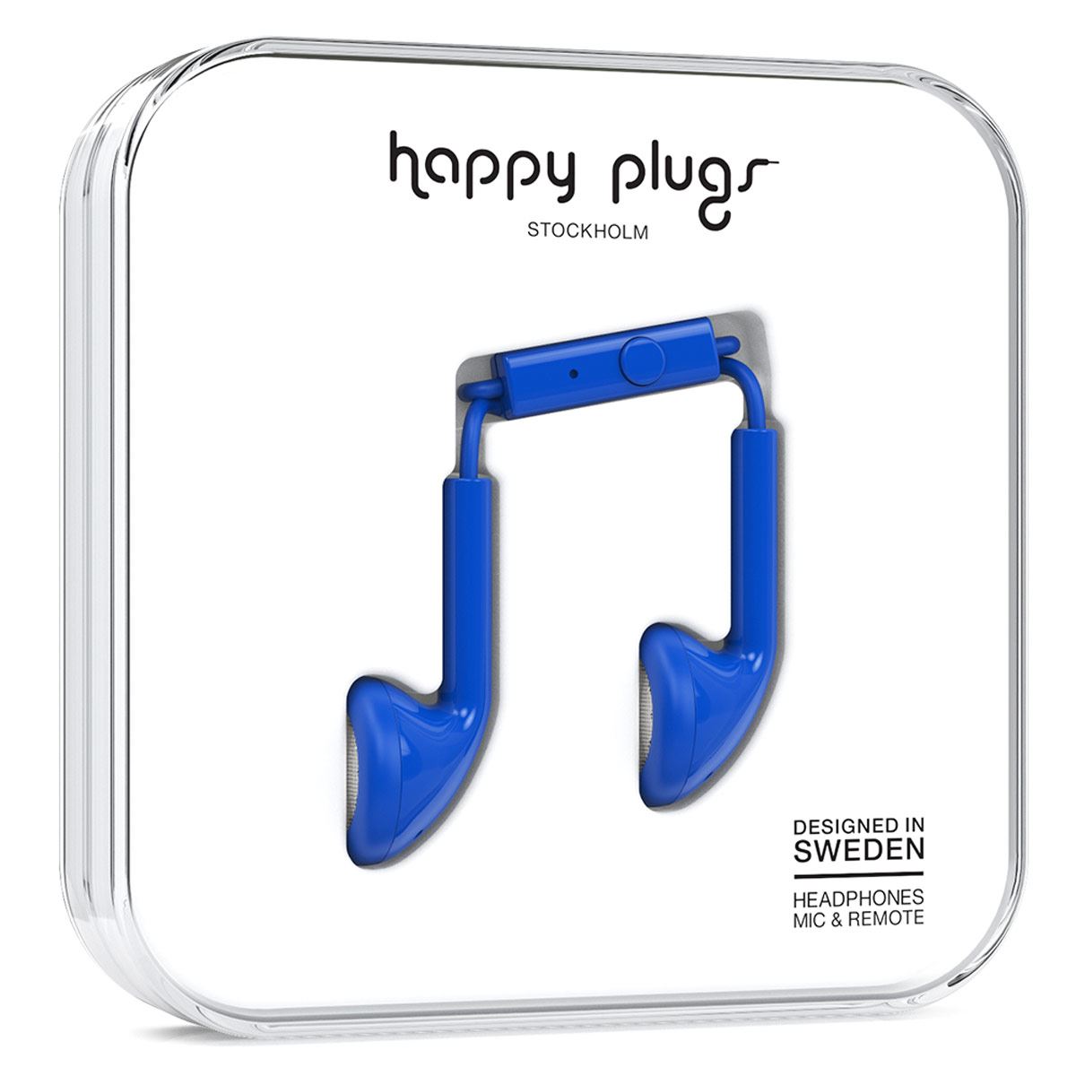 Audífonos Earbud Azul Cobalto Happy Plugs