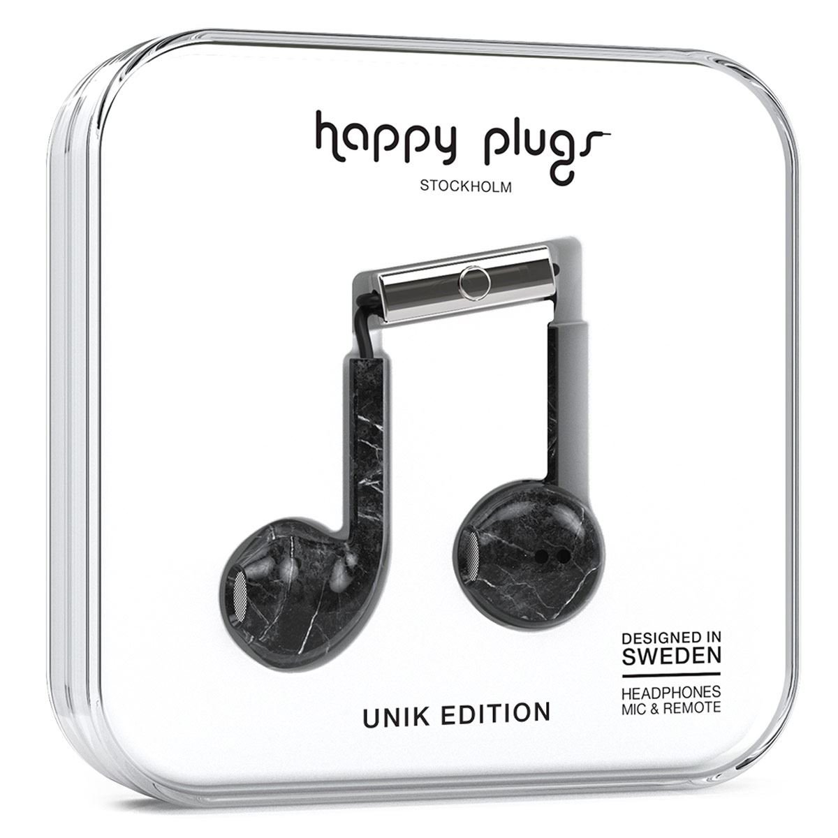 Audífonos Earbud Plus Mármol Negro Happy PLugs
