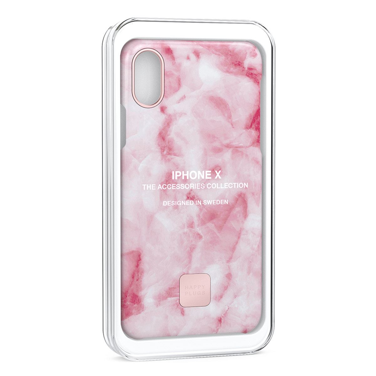 Happy Plugs iPhone X Slim Case Mármol Rosa