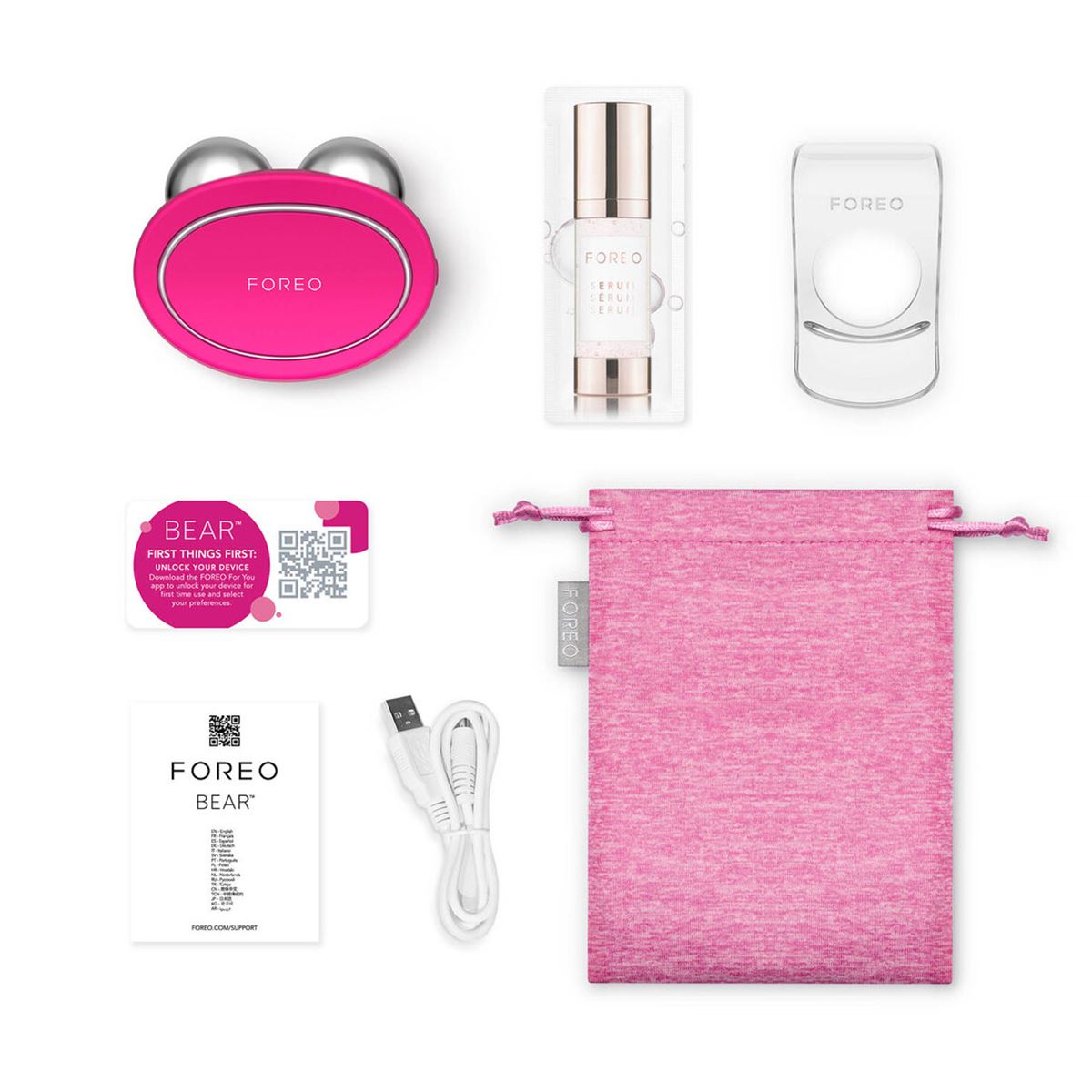 Tonificador Facial Foreo Bear Fuchsia