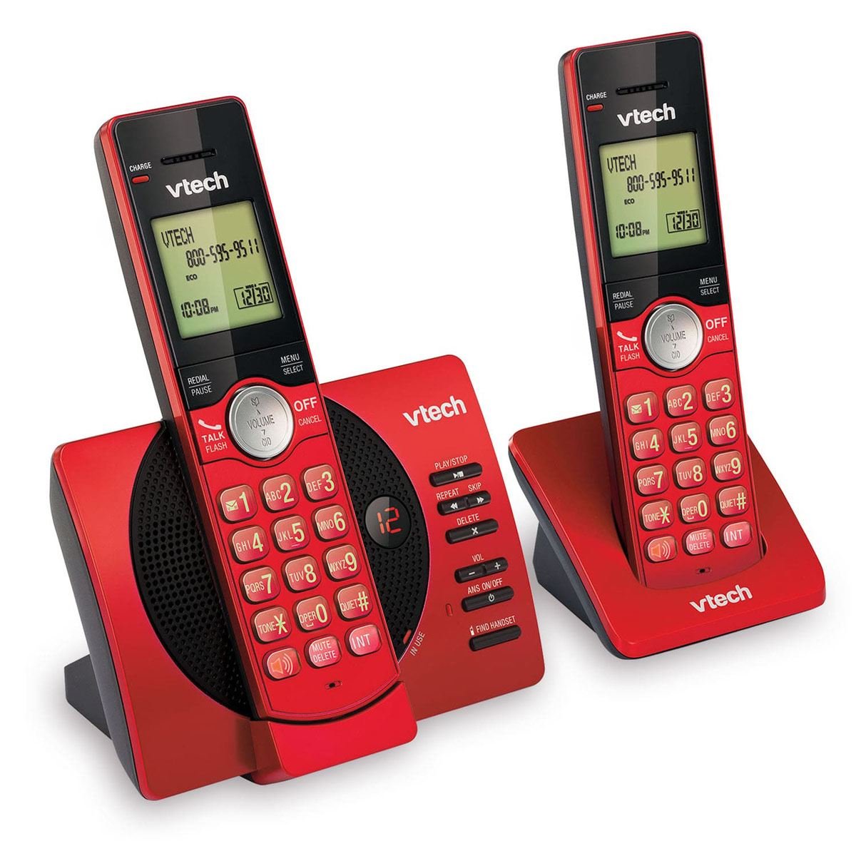 Teléfonos de Casa Dúo Rojo VTECH