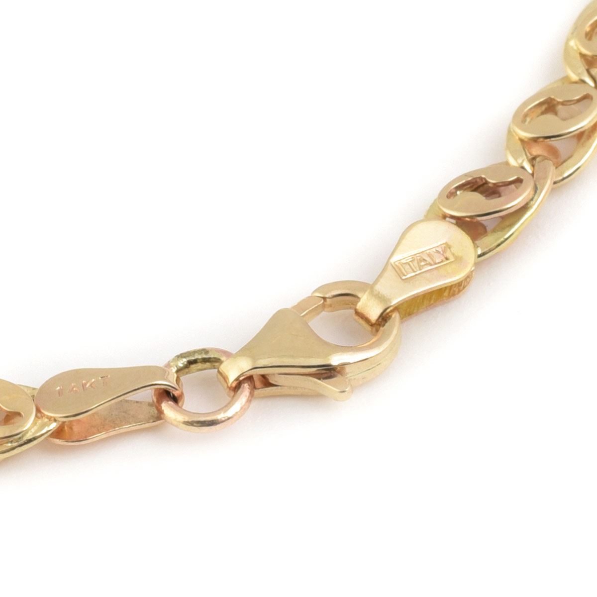 Pulsera Egipcia 14K Doble O para Hombre