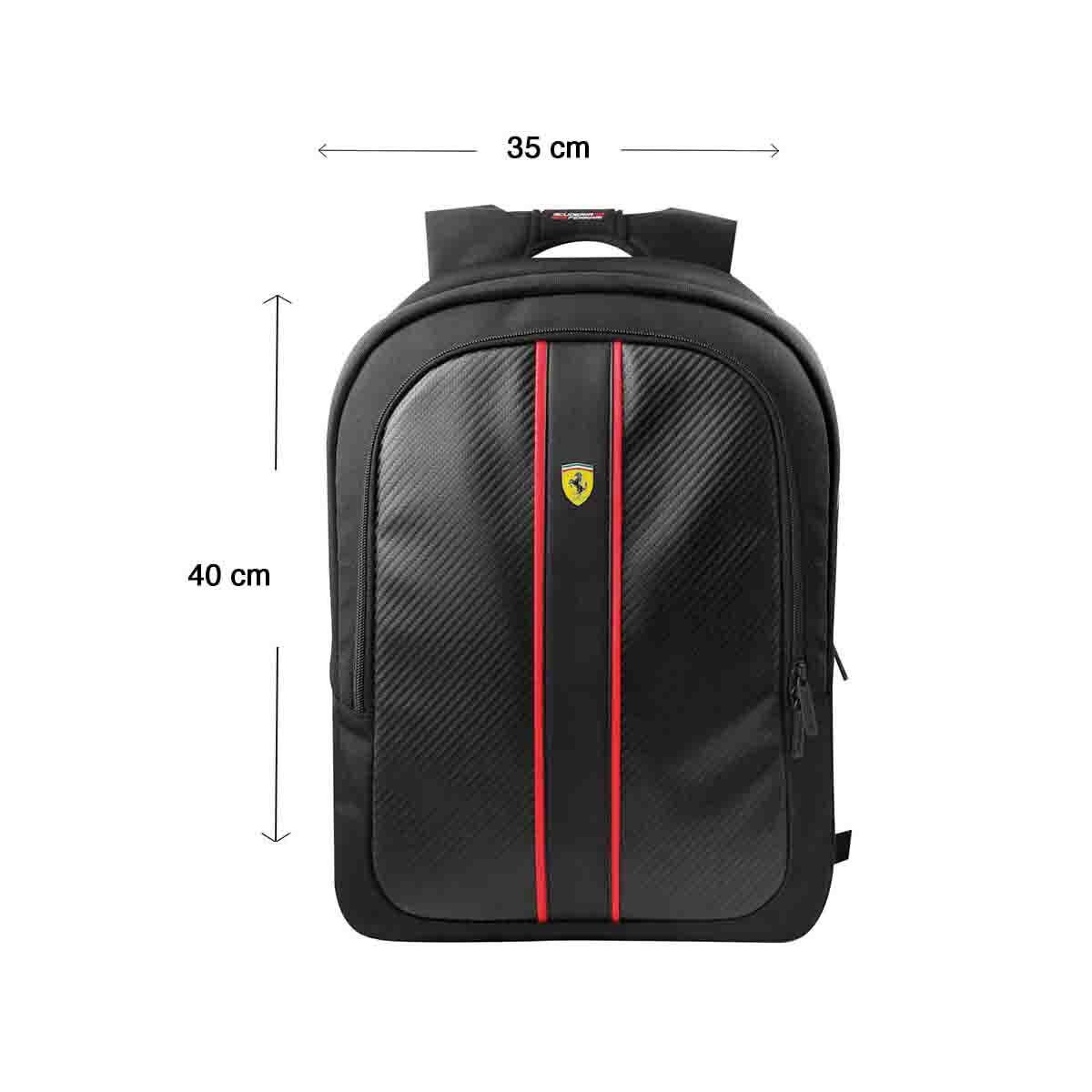 Mochila 15" USB Negro Ferrari