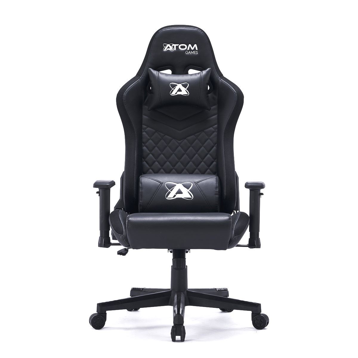 Silla gamer RGB Atom Games negra