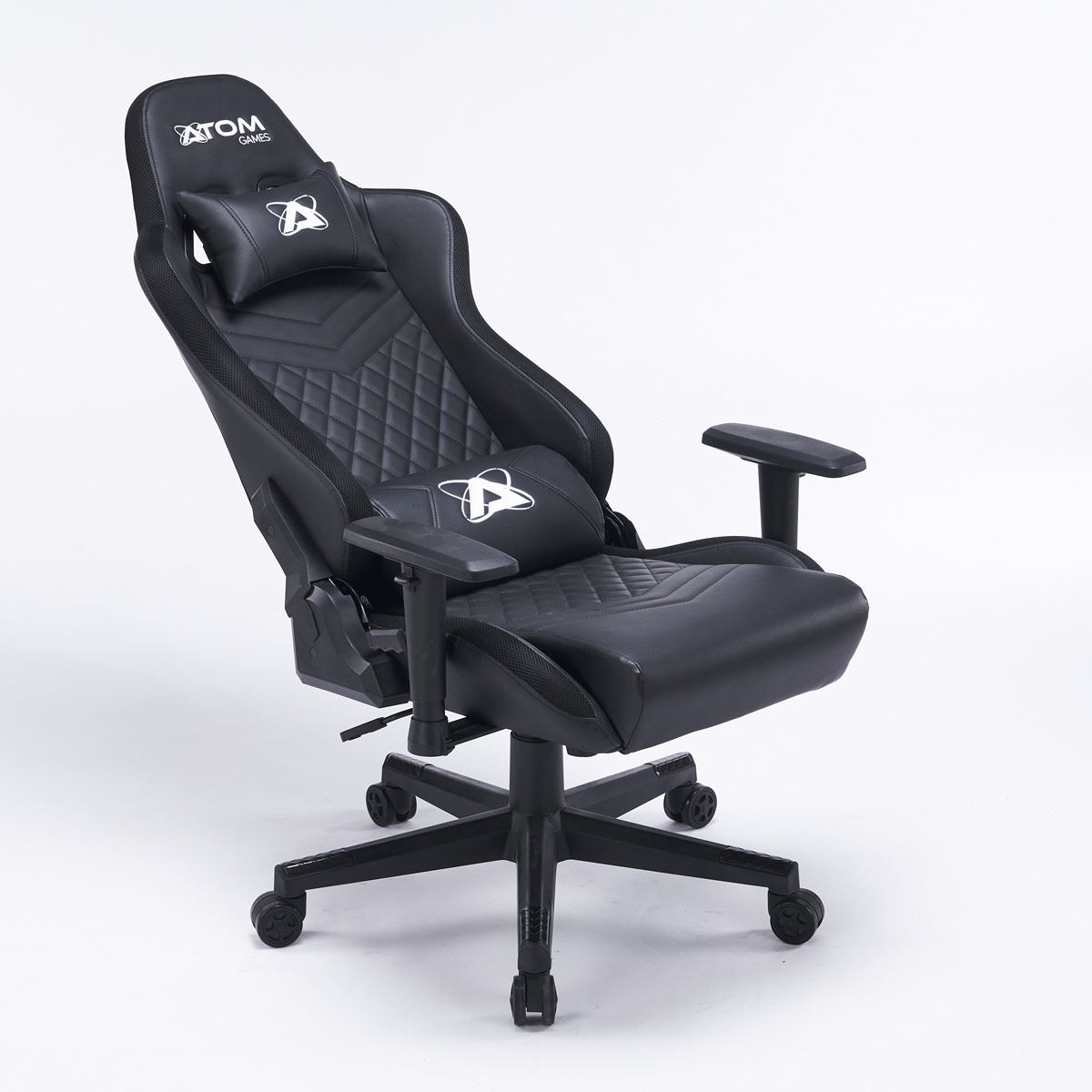 Silla gamer RGB Atom Games negra