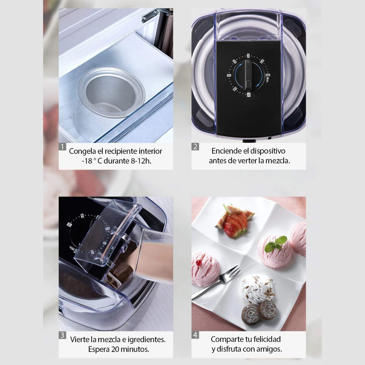 Máquina para hacer helados Aicok