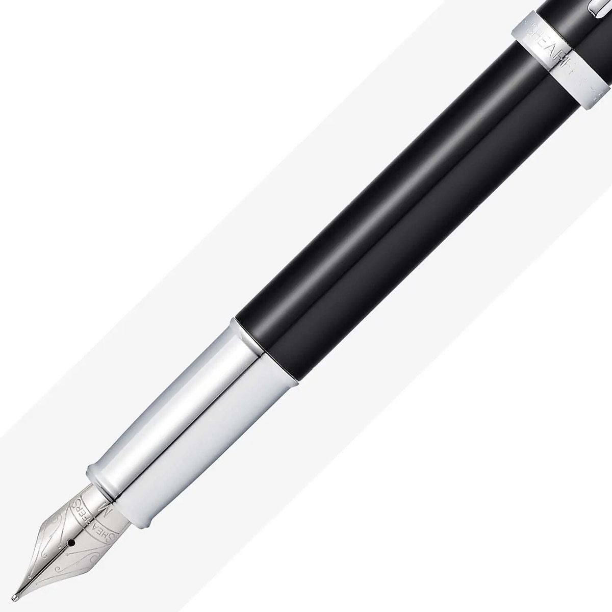 Pluma fuente  serie 100 negro brillante ct Sheaffer