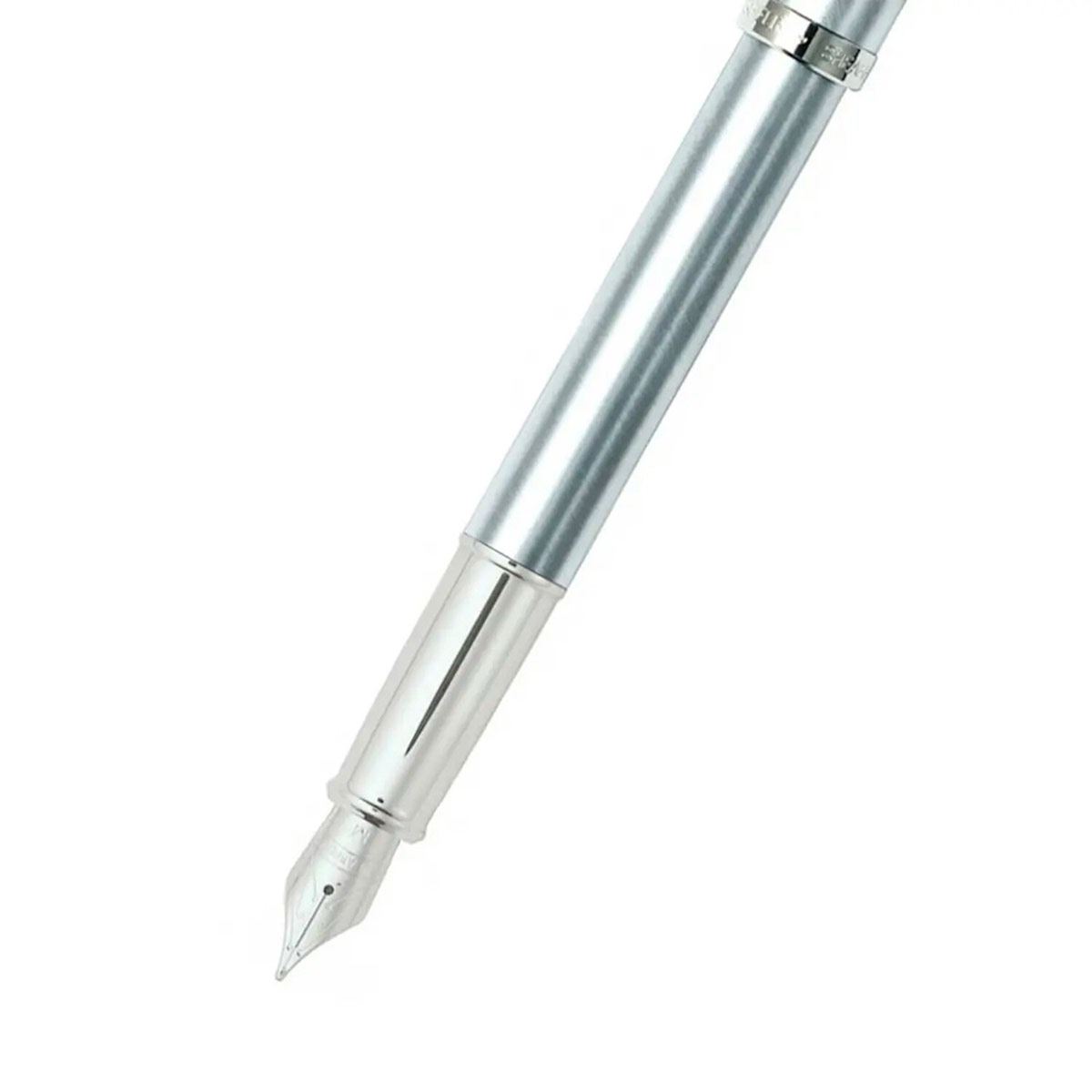 Pluma fuente  serie 100 cromo cepillado ct punto mediano Sheaffer