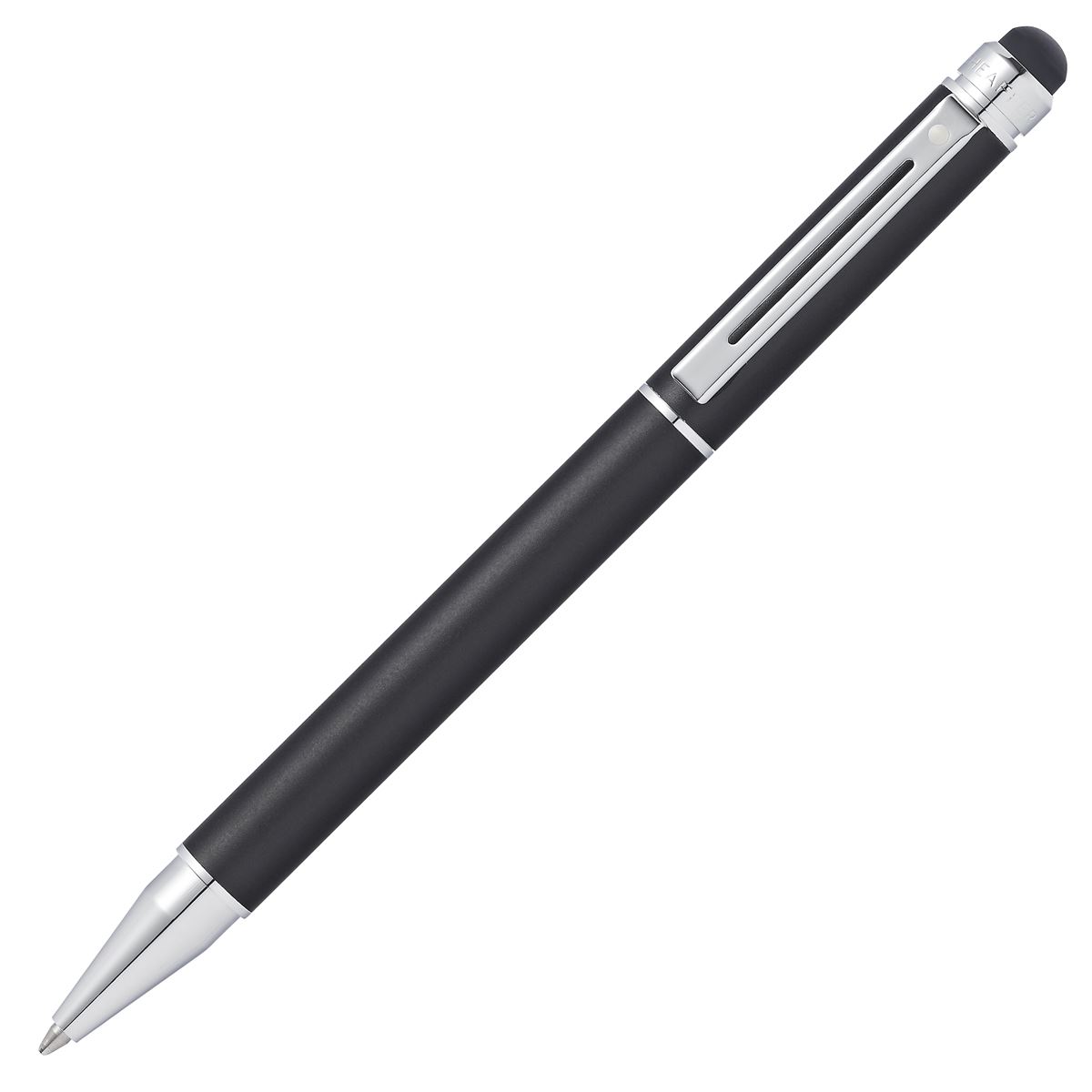 Bolígrafo metálico negro mate con stylus