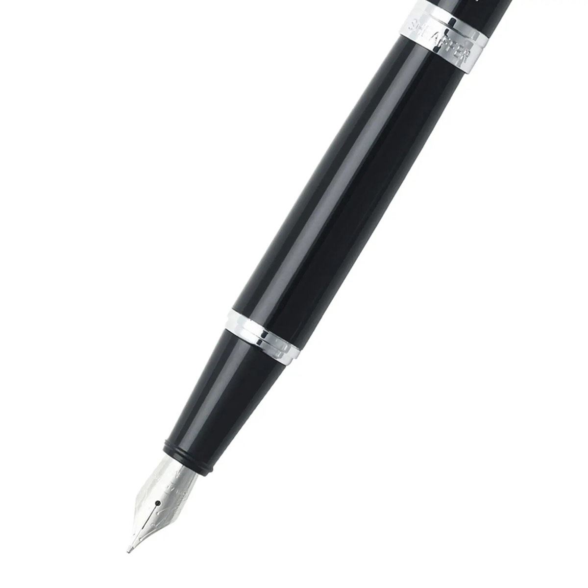 Pluma fuente  serie 300 negro brillante ct punto mediano Sheaffer