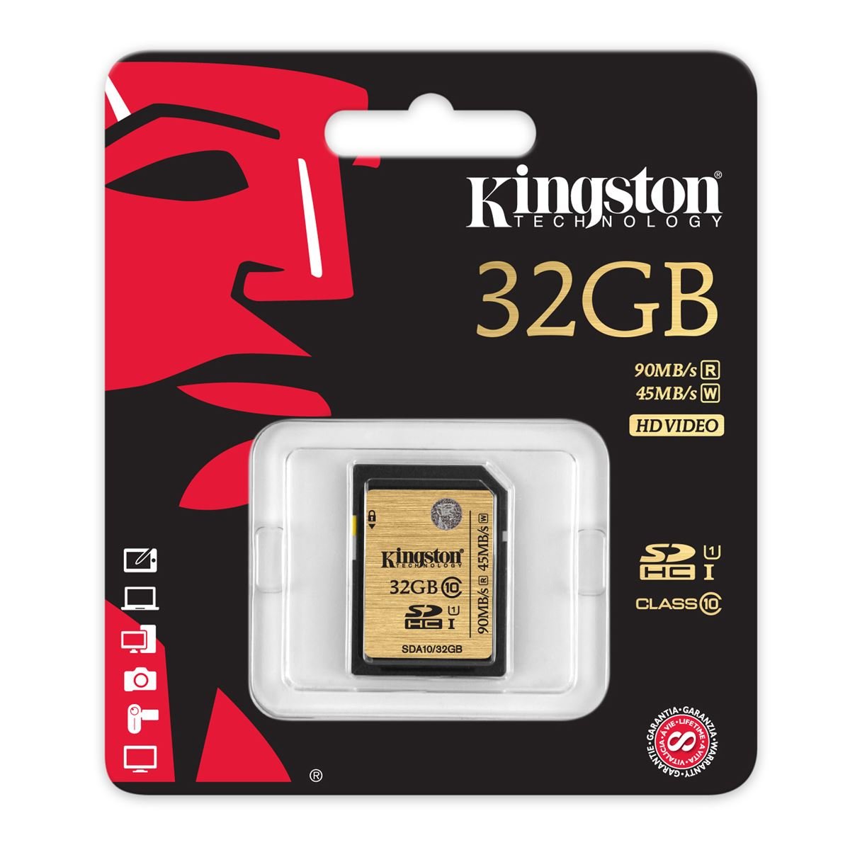 Tarjeta Kingston 32GB SDA C10