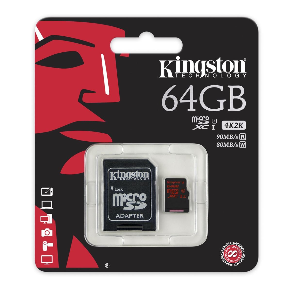 Tarjeta Kingston 64GB Micro SDCA3 C10