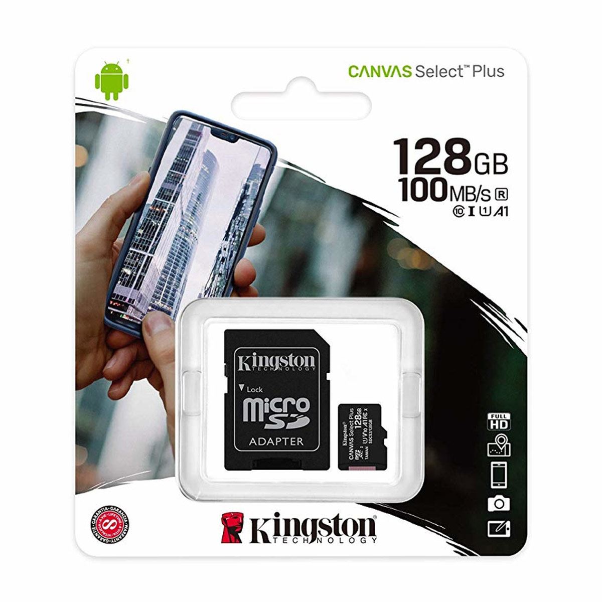Micro SD 128GB Kingston Canvas Select Plus