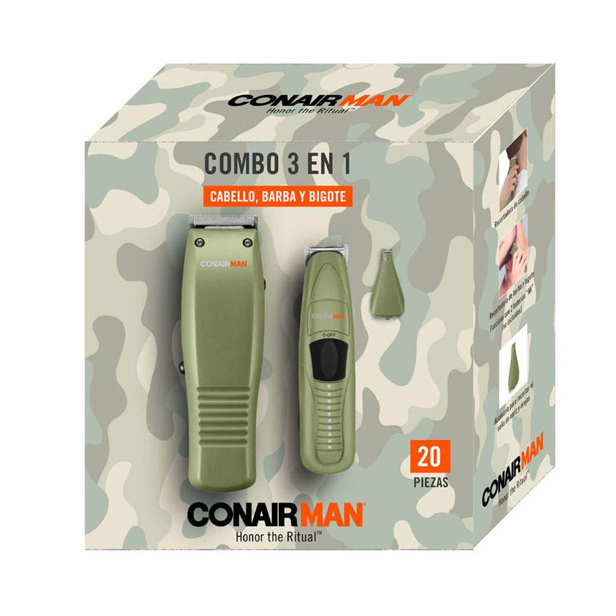 Juego de Peluqueria y Recortadora Verde Conair