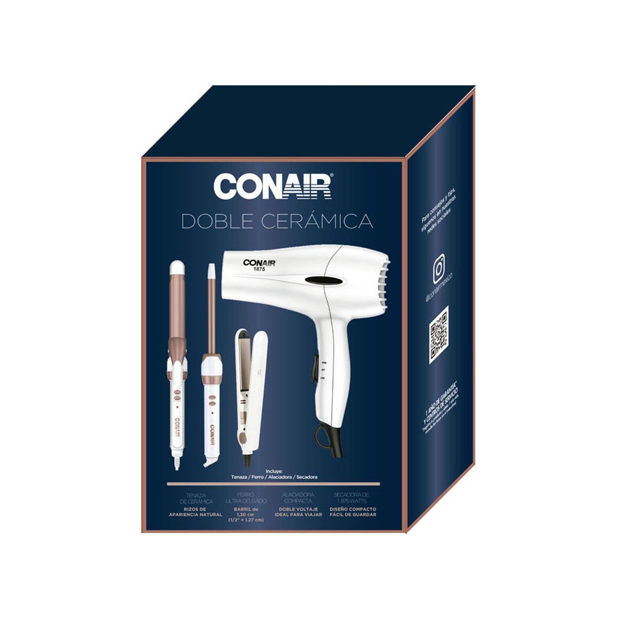 Combo Secador, Rizador, Ferro y Alaciadora Conair