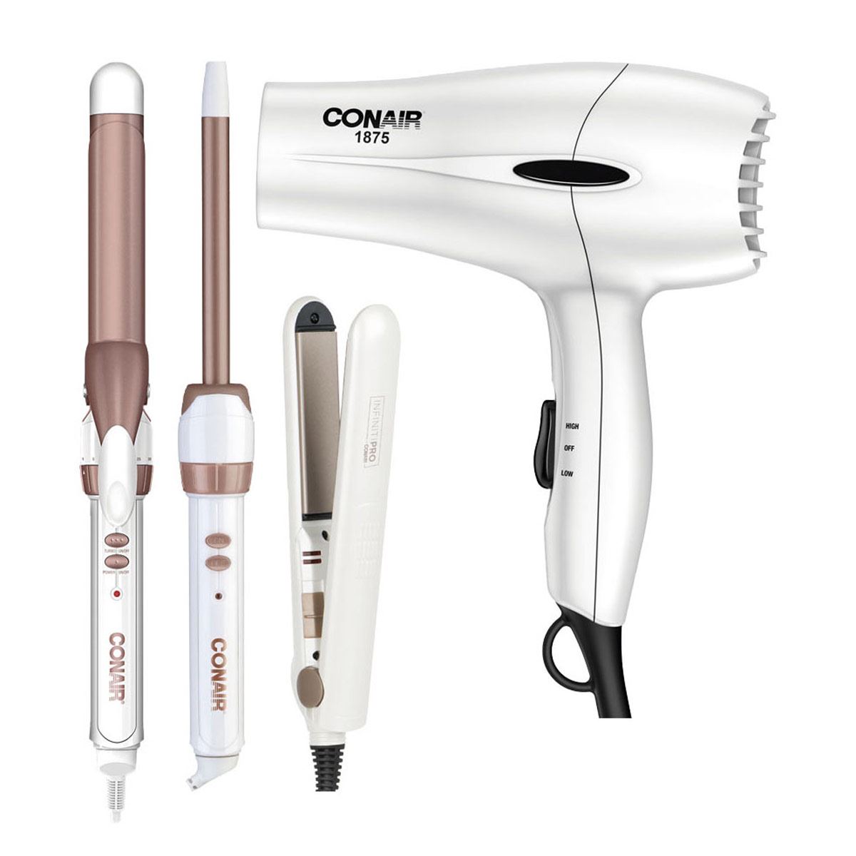 Combo Secador, Rizador, Ferro y Alaciadora Conair