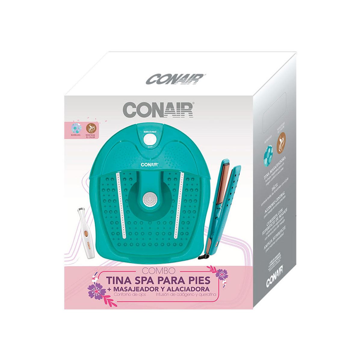 Combo Alaciadora y Tina Pies Conair