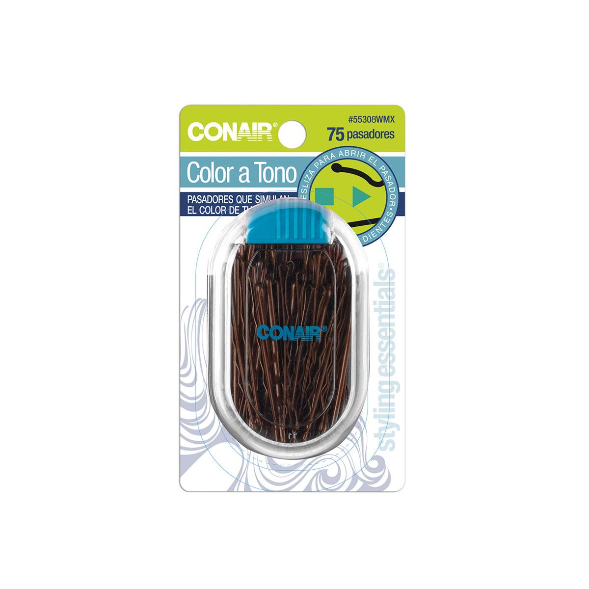 Pasadores Cafés 75 piezas Conair