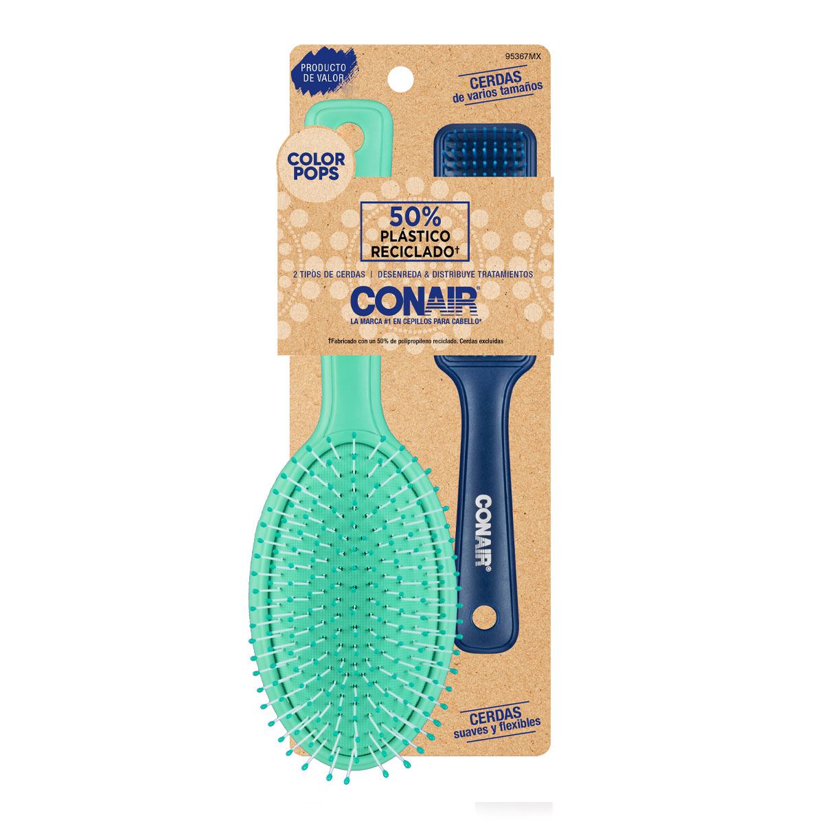 Set Cepillos Conair Color Pops 2 pzas