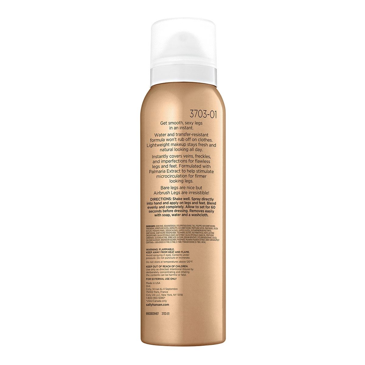 Maquillaje de pierna Sally Hansen Spray Tono Claro Glow Airbrush Legs