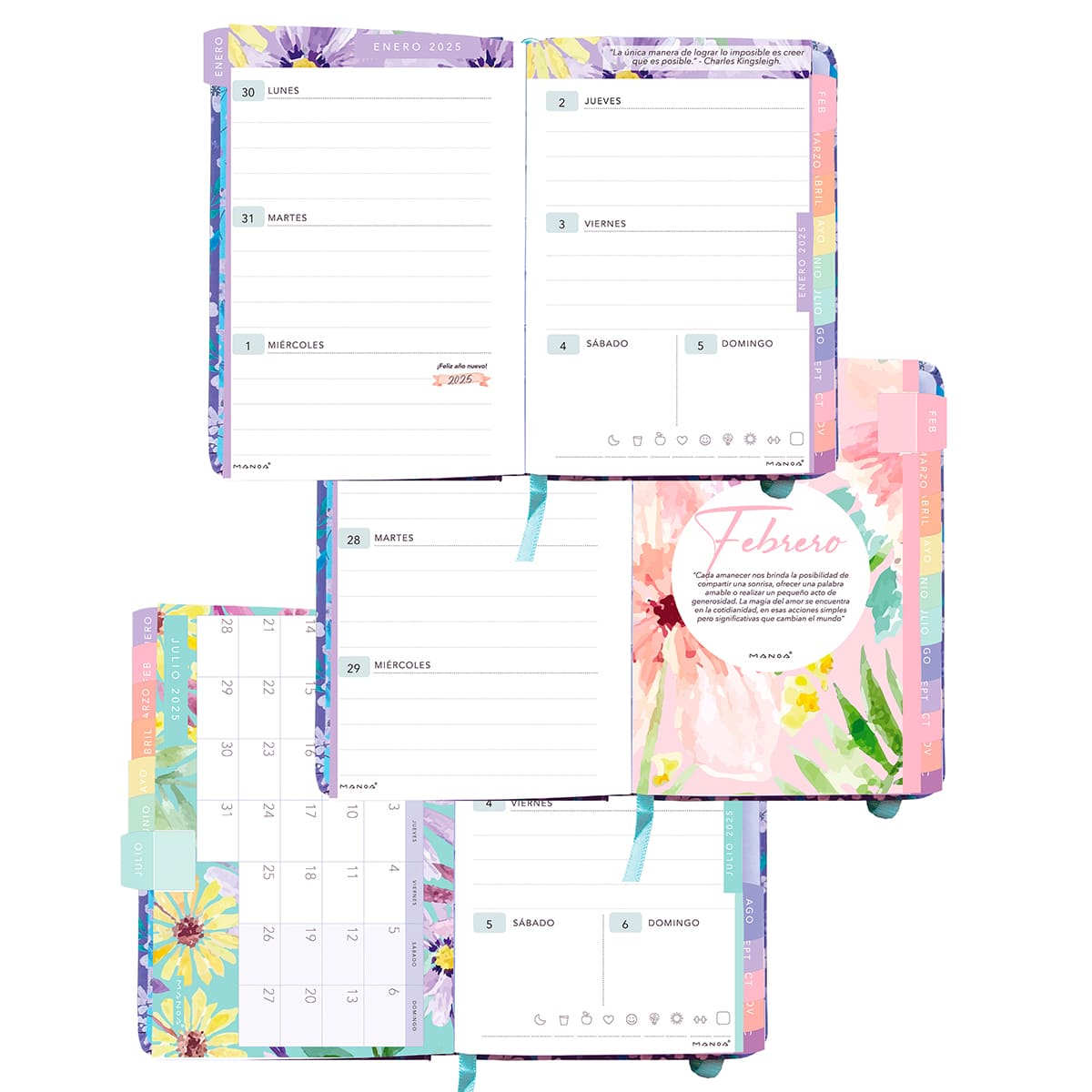 Agenda Pocket 2025 Diseño Mia Manoa