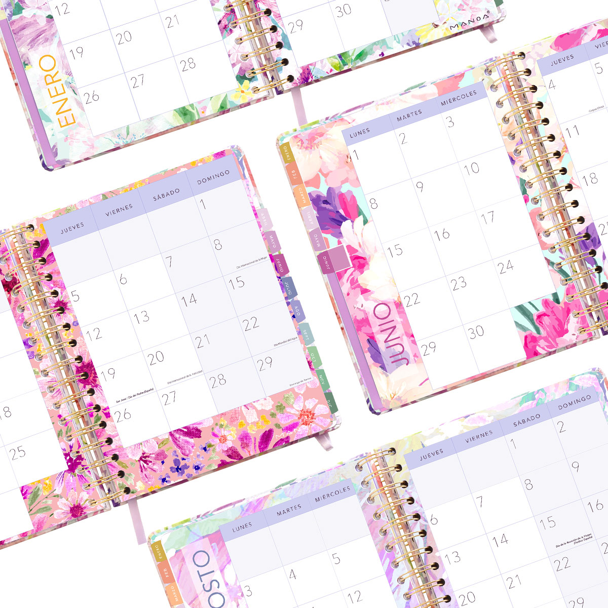 Agenda Diaria 2026 Diseño Alma Manoa