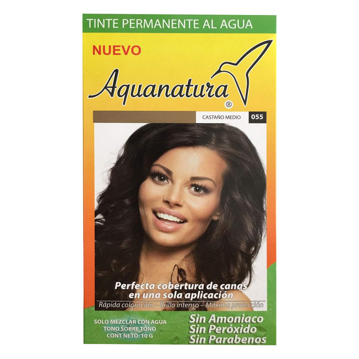 Tinte Permanente Al Agua Aquanatura Castaño Medio