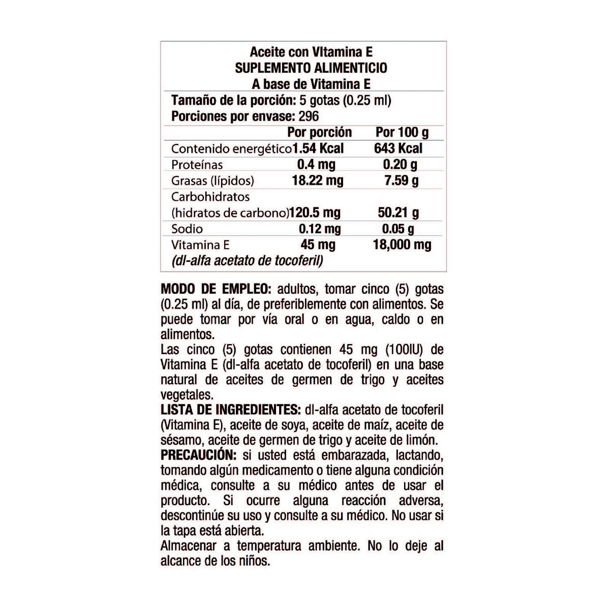 Natures bounty vitamina e liquida 7