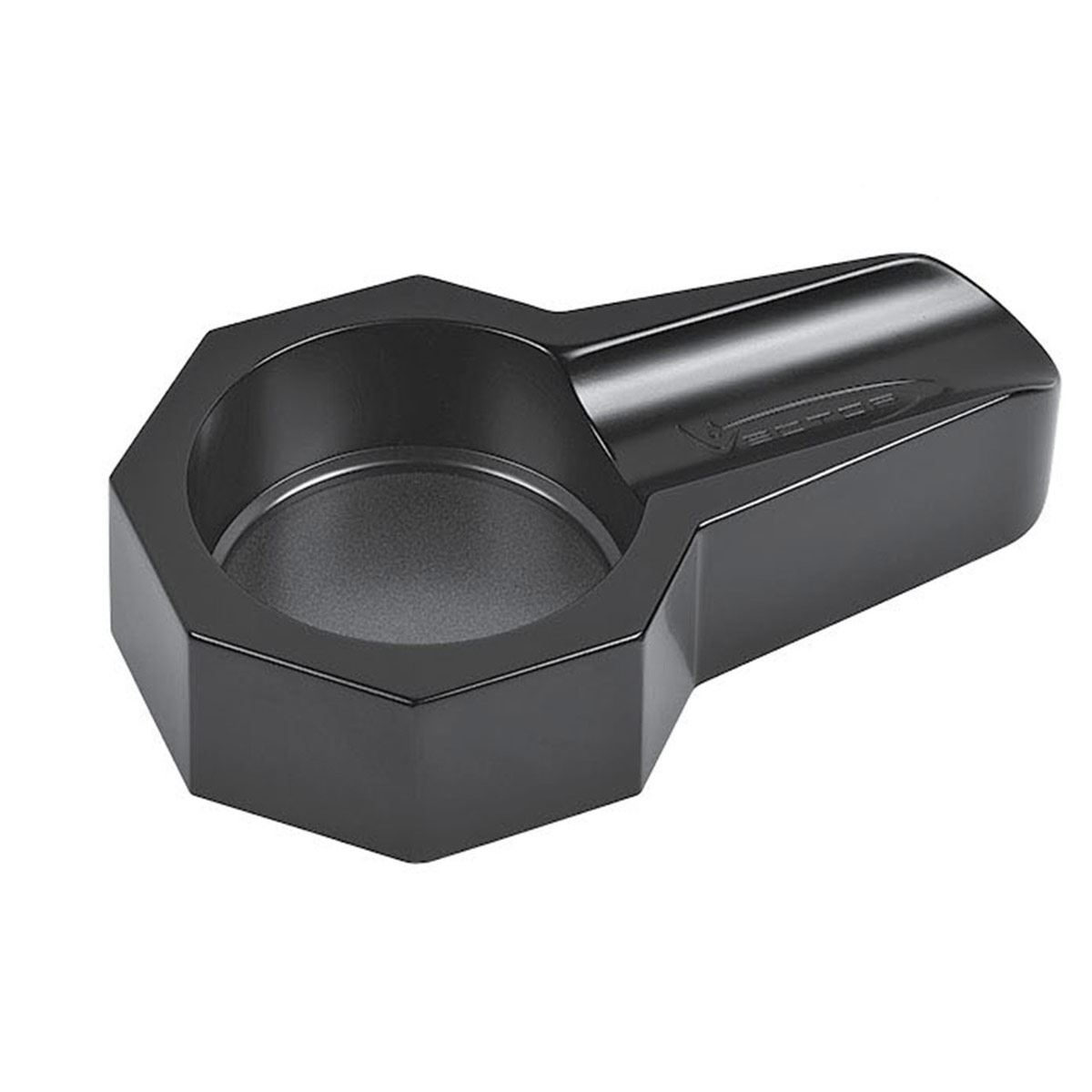 Cenicero para 1 puro Hexagonal Fabricado en Zinc Acabado Negro Mate Vector