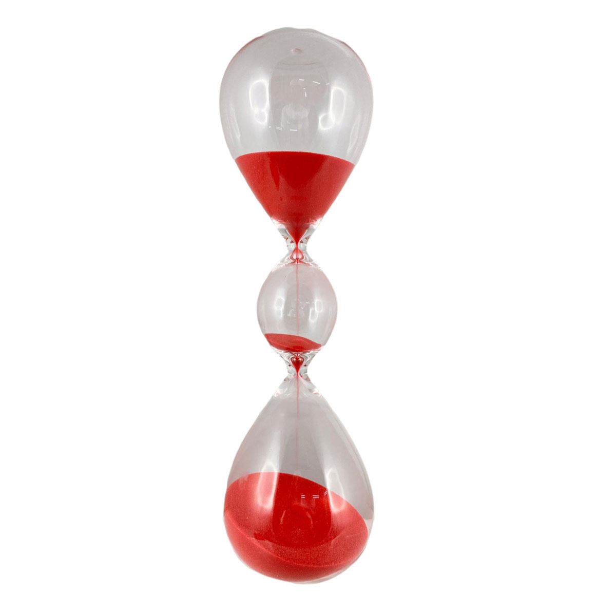 Reloj de arena rojo sale